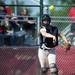 Saline catcher Katie Alexander throws to first for an out in the game against on Monday, June 3. Daniel Brenner I AnnArbor.com